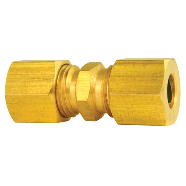 Ags Brass Compression Union, 1/4" (CF2B) CF-2B